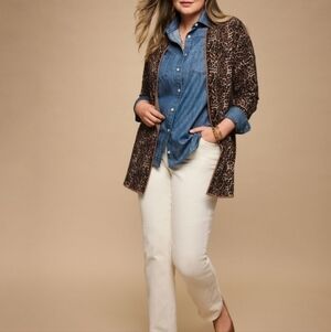 Talbots Women's Straight Leg Cream Jeans‎